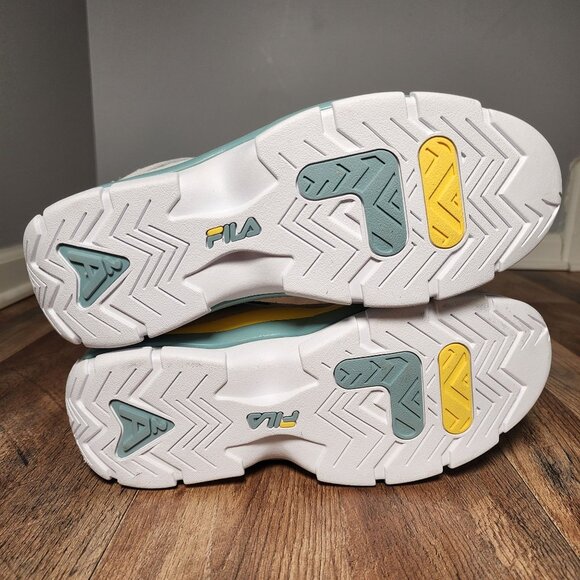 Fila Grant Hill 2 Mens Basketball Shoes Sz 12 White/Egret/Grey 1BM01881-101 New - Picture 4 of 7